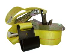 2" x 30' Ratchet buckle strap with flat hook ends-0