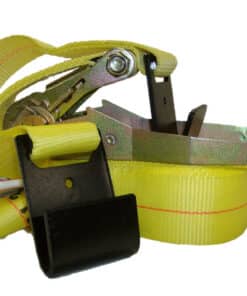 2" x 30' Ratchet buckle strap with flat hook ends-0
