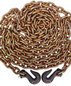 Grade 70 5/16 Inch x 20' chain with clevis hooks-0