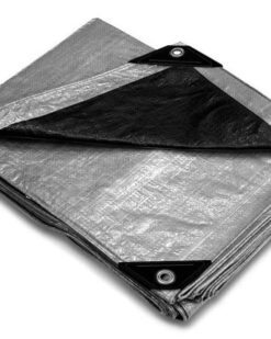 Silver Poly Economy Hurricane Tarps - sold per case-0