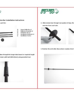 Alternative view of 3-Piece Connected Tarp Pull Bar [Import] (I-LS1000)
