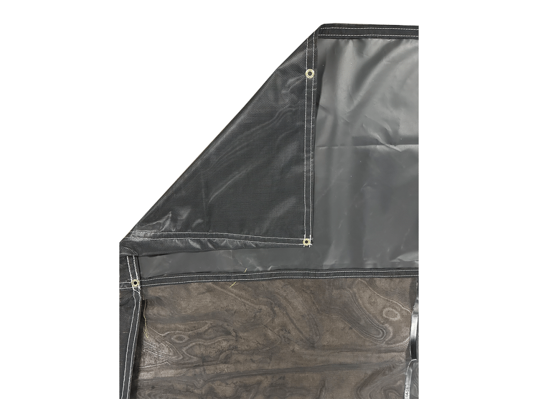Heavy Duty Tapered Mesh Tarp with Flaps for Standard Rolloffs (LSM828WF)